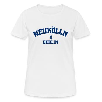 Neukölln - Berlin - Allemagne - T-shirt respirant Femme - blanc - Devant - AI Model Female 172 dark (172cm)
