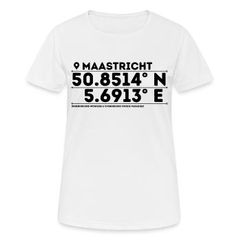 Maastricht: Culture, Caves & Culinary Delights - Women's Breathable T-Shirt - white - Front - AI Model Female 172 dark (172cm)