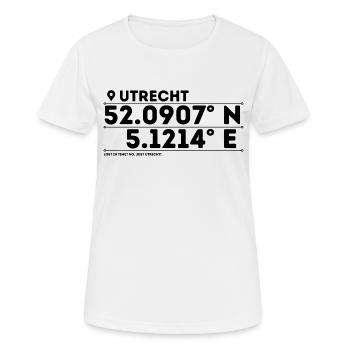 Utrecht: Historic Canals & Towering Dom - Women's Breathable T-Shirt - white - Front - AI Model Female 172 dark (172cm)