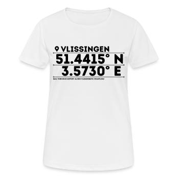 Vlissingen: Seaside Beauty & Naval Heritage - Women's Breathable T-Shirt - white - Front - AI Model Female 172 dark (172cm)