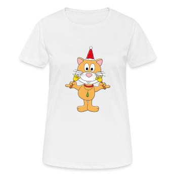 GLOCKEN - HAMSTER - TIER - TIERISCH - Frauen T-Shirt atmungsaktiv - Weiß - Vorne - AI Model Female 172 dark (172cm)