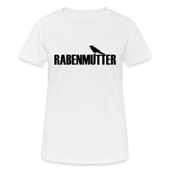 Rabenmutter Rabe Mutter Mama Mami - Frauen T-Shirt atmungsaktiv - Weiß - Vorne - AI Model Female 172 dark (172cm)