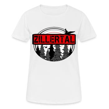 Zillertal - T-shirt respirant Femme - blanc - Devant - AI Model Female 172 dark (172cm)