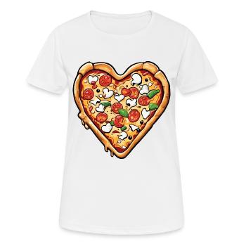 Pizza / Fast Food / Italian / Margherita - Women's Breathable T-Shirt - white - Front - AI Model Female 172 dark (172cm)