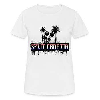Split Kroatien Fußball Fußball Dalmatien Tourismus - Frauen T-Shirt atmungsaktiv - Weiß - Vorne - AI Model Female 172 dark (172cm)