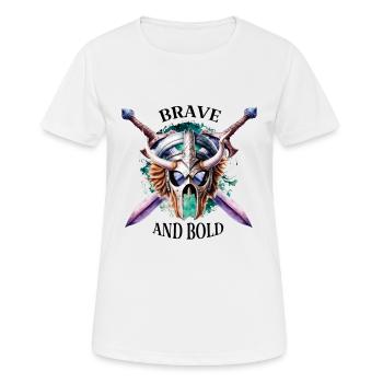 Brave and bold - Women's Breathable T-Shirt - white - Front - AI Model Female 172 dark (172cm)
