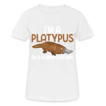 Platypus Cute Platypus - Women's Breathable T-Shirt - white - Front - AI Model Female 172 dark (172cm)