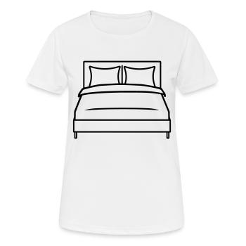 lit - T-shirt respirant Femme - blanc - Devant - AI Model Female 172 dark (172cm)