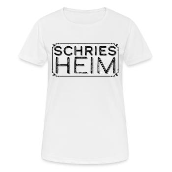 Schriesheim im Rahmen - Frauen T-Shirt atmungsaktiv - Weiß - Vorne - AI Model Female 172 dark (172cm)