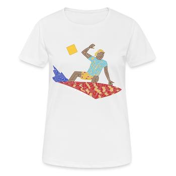 Surfer-Labyrinth - Frauen T-Shirt atmungsaktiv - Weiß - Vorne - AI Model Female 172 dark (172cm)
