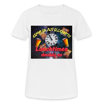 Time is an illusion - Women's Breathable T-Shirt - white - Front - AI Model Female 172 dark (172cm)