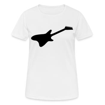 E Guitare 01 - T-shirt respirant Femme - blanc - Devant - AI Model Female 172 dark (172cm)