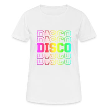 Disco - Women's Breathable T-Shirt - white - Front - AI Model Female 172 dark (172cm)