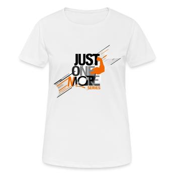 noch eine Serie - Frauen T-Shirt atmungsaktiv - Weiß - Vorne - AI Model Female 172 dark (172cm)