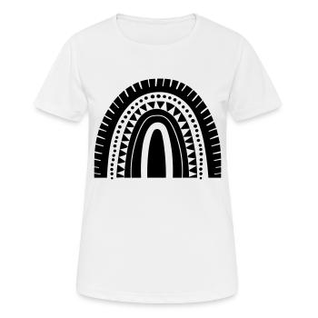 Arc en ciel - T-shirt respirant Femme - blanc - Devant - AI Model Female 172 dark (172cm)