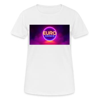 EURO Danse - T-shirt respirant Femme - blanc - Devant - AI Model Female 172 dark (172cm)