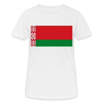 Belarus - Frauen T-Shirt atmungsaktiv - Weiß - Vorne - AI Model Female 172 dark (172cm)