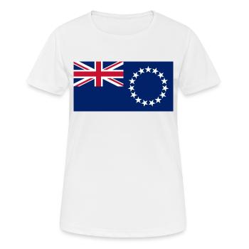 Îles Cook - T-shirt respirant Femme - blanc - Devant - AI Model Female 172 dark (172cm)