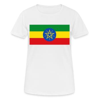 Ethiopia - Women's Breathable T-Shirt - white - Front - AI Model Female 172 dark (172cm)
