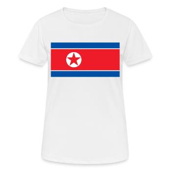 Nordkorea - Frauen T-Shirt atmungsaktiv - Weiß - Vorne - AI Model Female 172 dark (172cm)