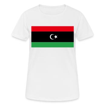 Libyen - Frauen T-Shirt atmungsaktiv - Weiß - Vorne - AI Model Female 172 dark (172cm)