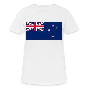 Neuseeland - Frauen T-Shirt atmungsaktiv - Weiß - Vorne - AI Model Female 172 dark (172cm)