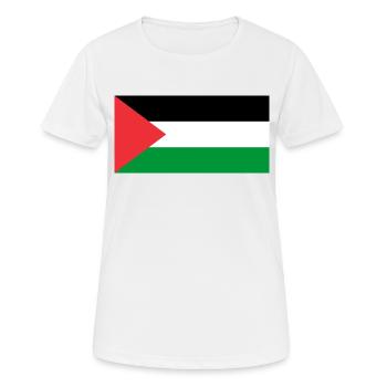 Palestine - T-shirt respirant Femme - blanc - Devant - AI Model Female 172 dark (172cm)