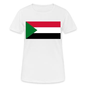 Sudan - Frauen T-Shirt atmungsaktiv - Weiß - Vorne - AI Model Female 172 dark (172cm)