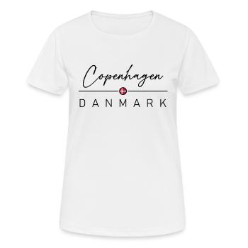 Danemark - Copenhague - Copenhague - Danemark - T-shirt respirant Femme - blanc - Devant - AI Model Female 172 dark (172cm)