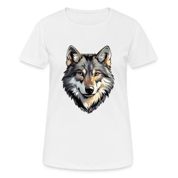 Wolf's head, wild wolf, wolf pack - Women's Breathable T-Shirt - white - Front - AI Model Female 172 dark (172cm)