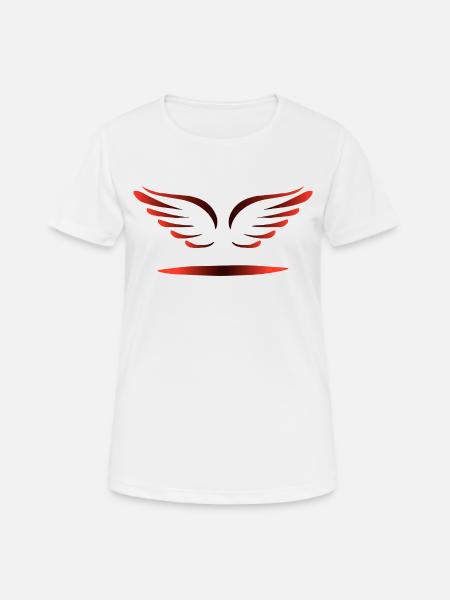 ENGELSFLÜGEL - Frauen T-Shirt atmungsaktiv - Weiß