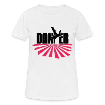 dancer - Women's Breathable T-Shirt - white - Front - AI Model Female 172 dark (172cm)