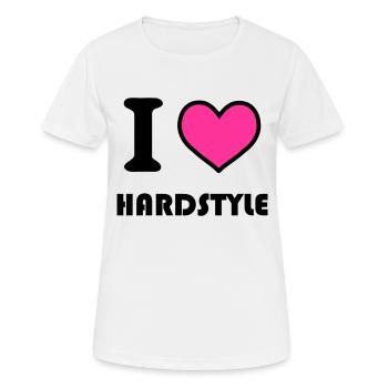 hardstyle - Frauen T-Shirt atmungsaktiv - Weiß - Vorne - AI Model Female 172 dark (172cm)