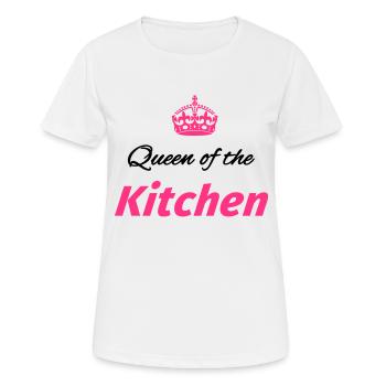 Queen of the Kitchen - Women's Breathable T-Shirt - white - Front - AI Model Female 172 dark (172cm)