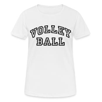 Volleyball Collegestyle - Frauen T-Shirt atmungsaktiv - Weiß - Vorne - AI Model Female 172 dark (172cm)