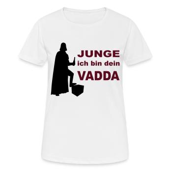 Ich bin dein Vater - Frauen T-Shirt atmungsaktiv - Weiß - Vorne - AI Model Female 172 dark (172cm)