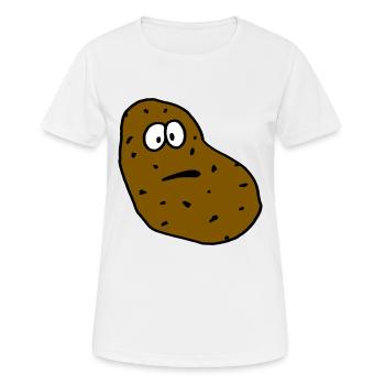 Kartoffel - Frauen T-Shirt atmungsaktiv - Weiß - Vorne - AI Model Female 172 dark (172cm)