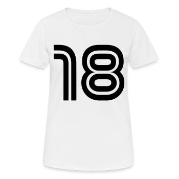 Retour numéro 18 - T-shirt respirant Femme - blanc - Devant - AI Model Female 172 dark (172cm)