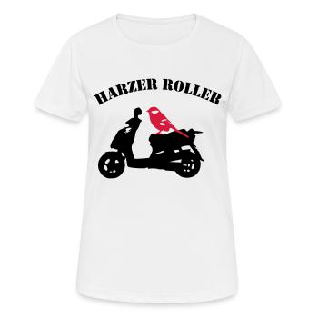 Harzer Roller - Frauen T-Shirt atmungsaktiv - Weiß - Vorne - AI Model Female 172 dark (172cm)