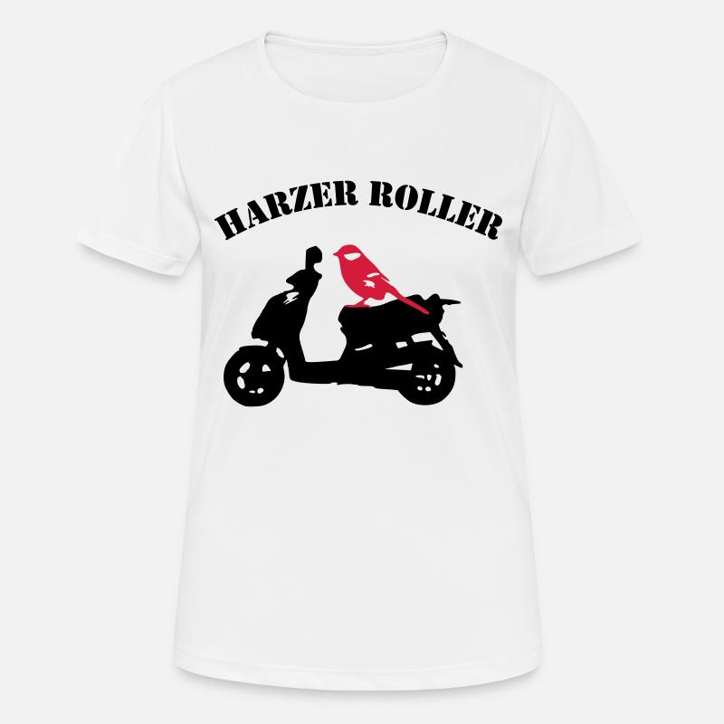 Harzer Roller - Frauen T-Shirt atmungsaktiv - Weiß