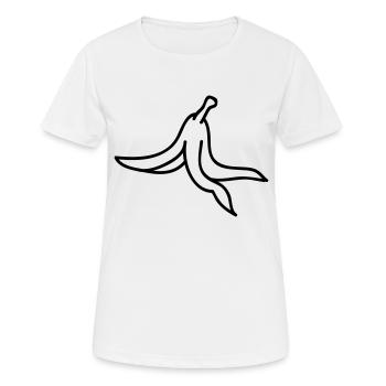 Banana Peel - Frauen T-Shirt atmungsaktiv - Weiß - Vorne - AI Model Female 172 dark (172cm)