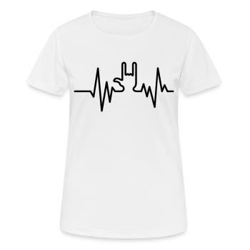 rock - Women's Breathable T-Shirt - white - Front - AI Model Female 172 dark (172cm)