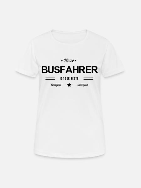 Bester Busfahrer - Frauen T-Shirt atmungsaktiv - Weiß