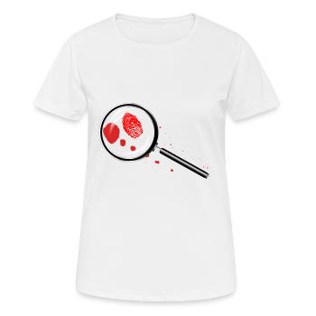 Detektive Lupe - Frauen T-Shirt atmungsaktiv - Weiß - Vorne - AI Model Female 172 dark (172cm)