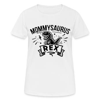 Mommysaurus for dark colors black - Women's Breathable T-Shirt - white - Front - AI Model Female 172 dark (172cm)