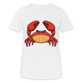 Krabbe - Frauen T-Shirt atmungsaktiv - Weiß - Vorne - AI Model Female 172 dark (172cm)