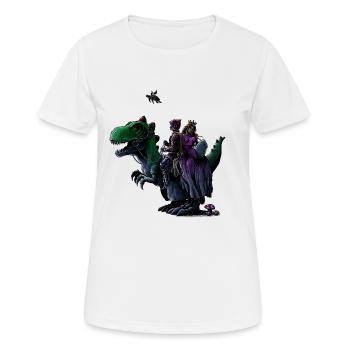 Mario realistisch - Frauen T-Shirt atmungsaktiv - Weiß - Vorne - AI Model Female 172 dark (172cm)