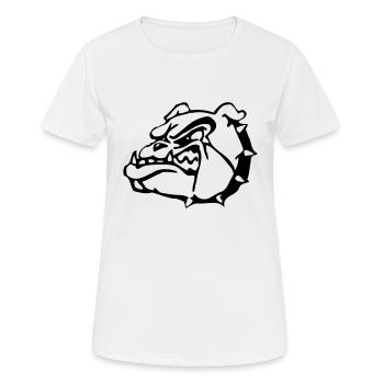 British Bulldog - Women's Breathable T-Shirt - white - Front - AI Model Female 172 dark (172cm)