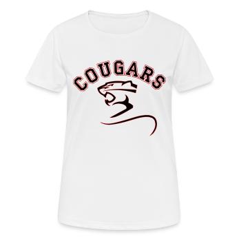 Basketball Cougar - Women's Breathable T-Shirt - white - Front - AI Model Female 172 dark (172cm)