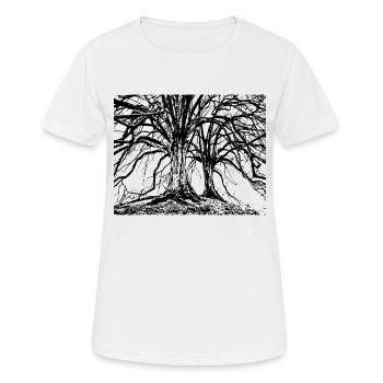 Arbres - T-shirt respirant Femme - blanc - Devant - AI Model Female 172 dark (172cm)